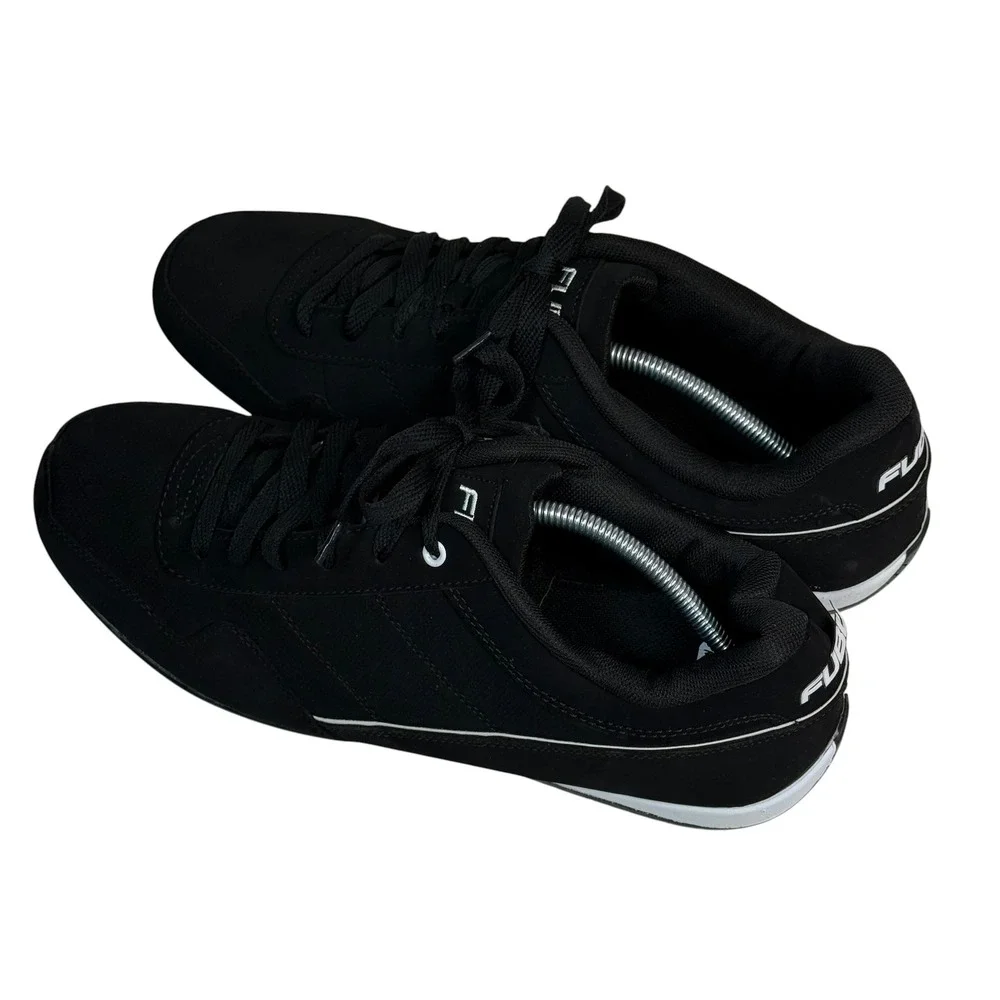 FUBU Mens Low‎ Top Sneakers Black White Memory Foam Size 13 LMNFB40SC004